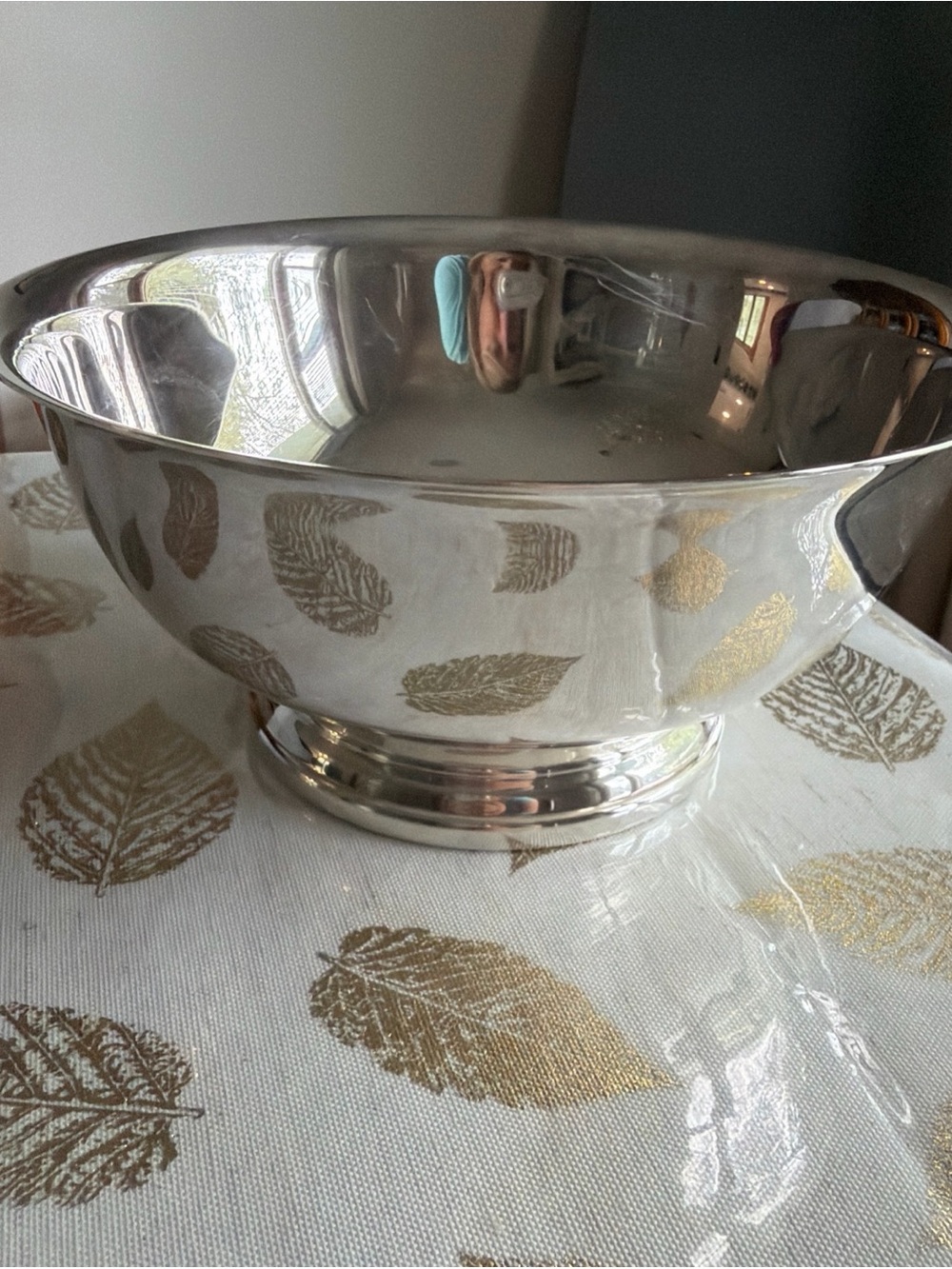 Gorham Polished Silver plated Serving Bowl vintage 8 “ diameter